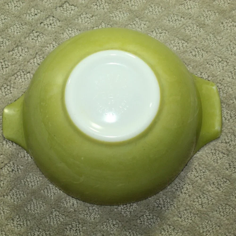 4~Pyrex Verde Green Cinderella Nesting Mixing Bowl Complete 441 - 444 VGUC